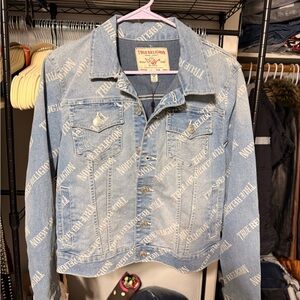 True Religion Blue Denim Jacket with Red Label